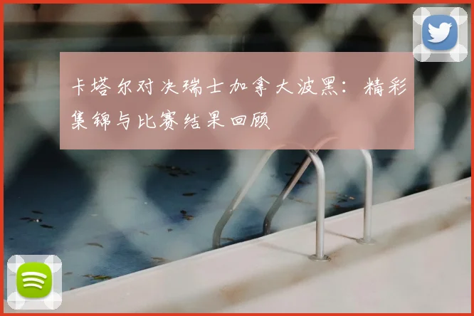 卡塔尔对决瑞士加拿大波黑：精彩集锦与比赛结果回顾